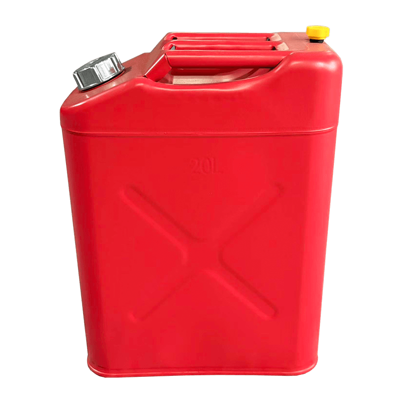 Drum Minyak Merah Matte 10L/20L dengan Tutup Aluminium